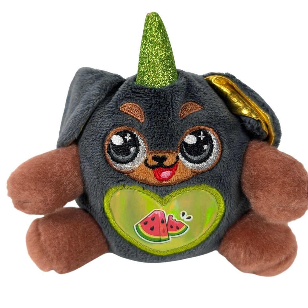 Zuru Rainbocorn‎ Puppycorn Watermelon Suprise Puppy Dog 4 Inch Stuffed Plush Toy